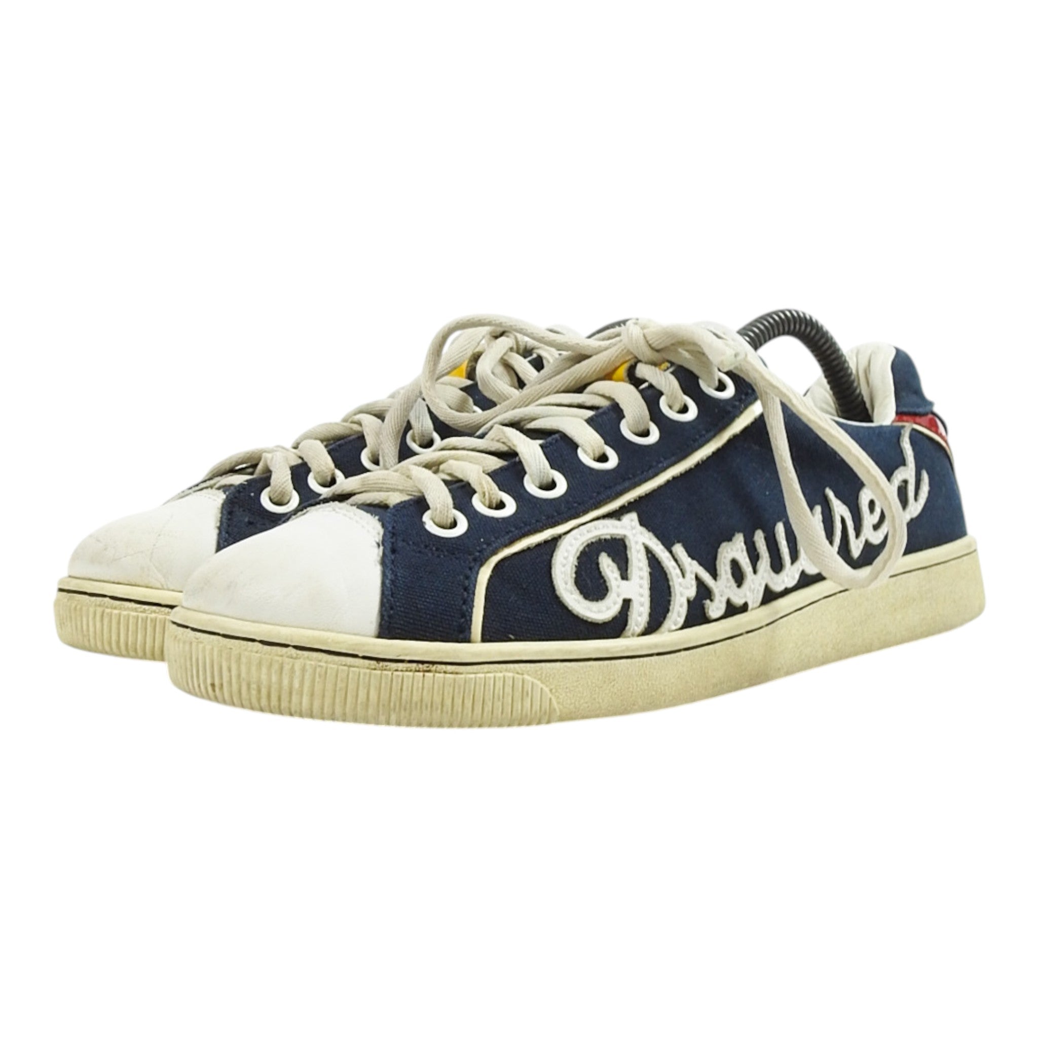 Dsquared2 Cavnas Blue Sneakers Size 9.5