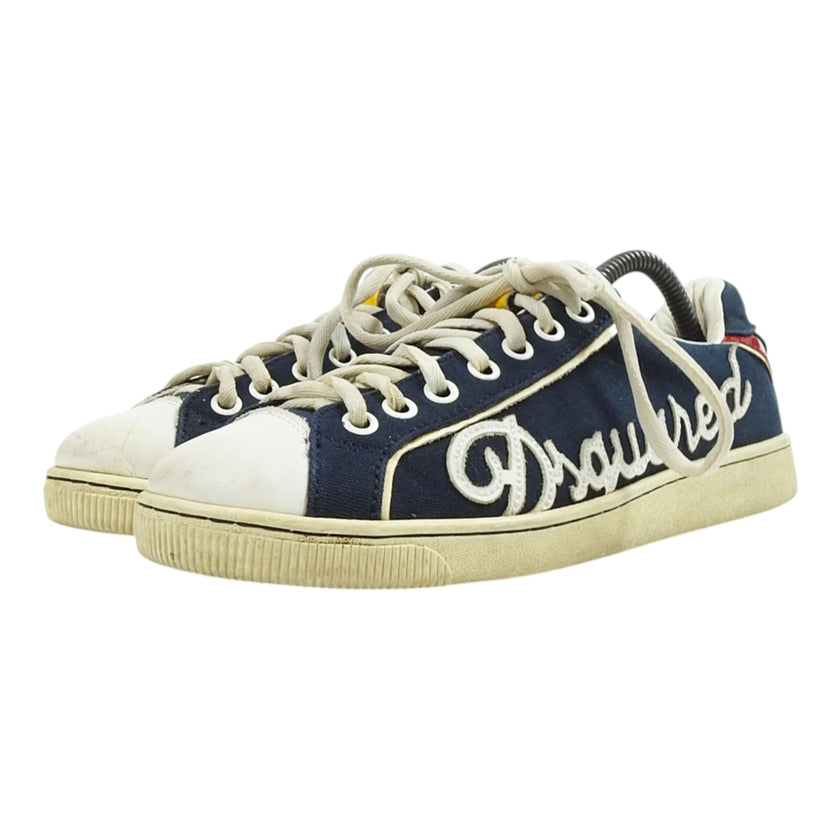 Dsquared2 Cavnas Blue Sneakers Size 9.5