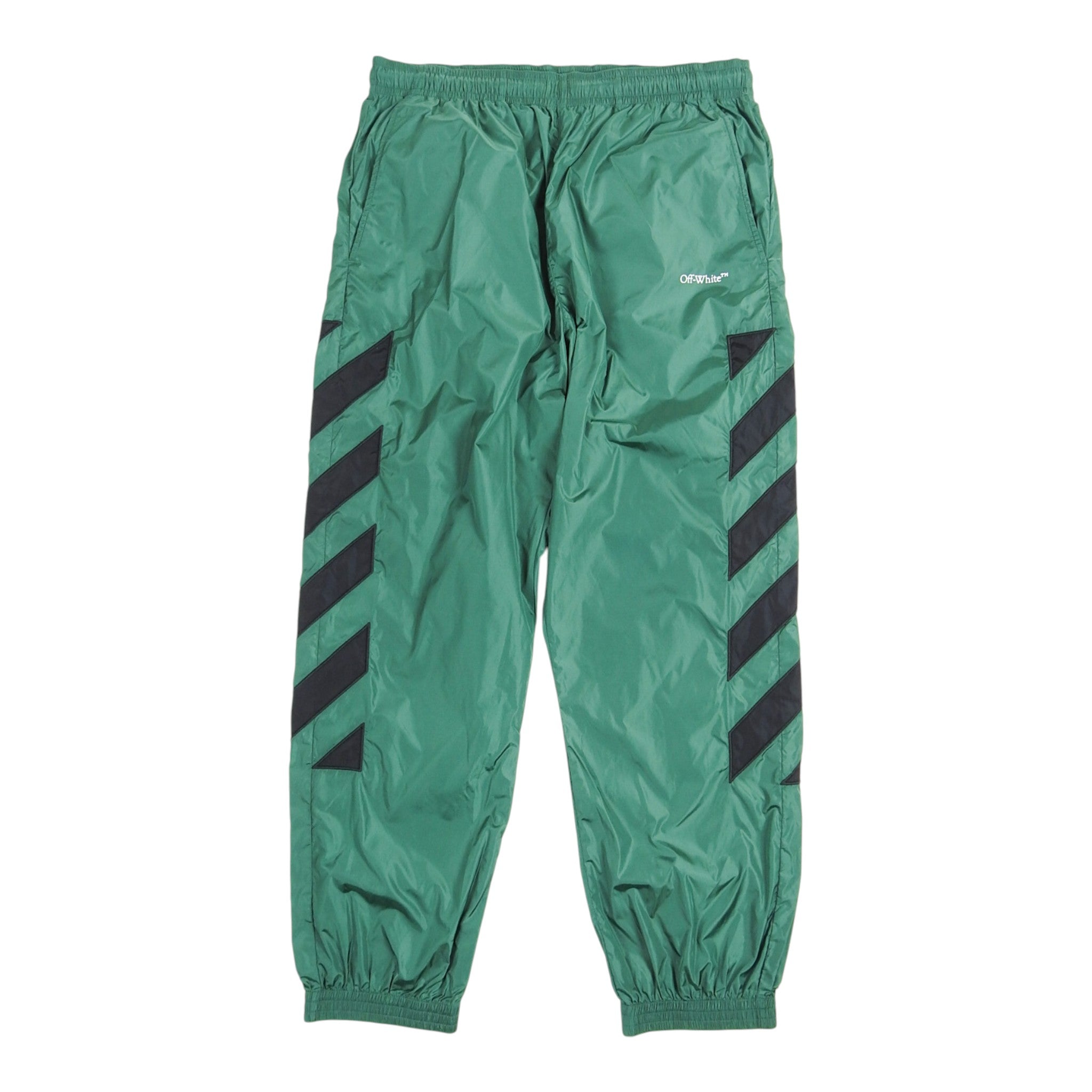 Off-White Green Track Pants Size Medium