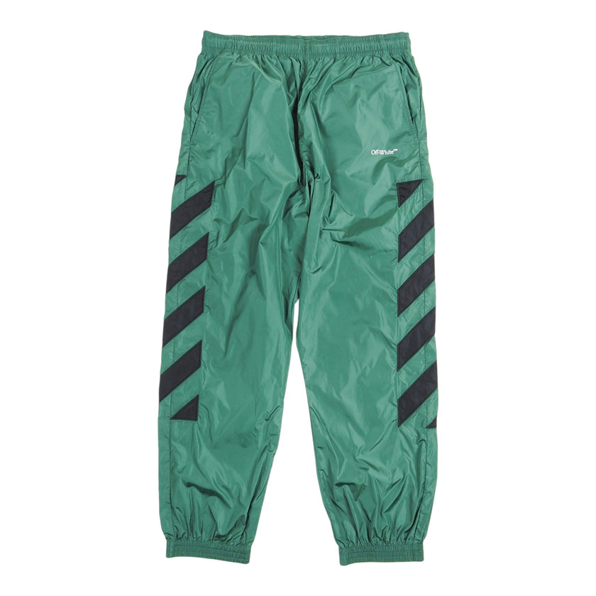 Off-White Green Track Pants Size Medium