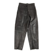 Mario Valentino Pleated Brown Leather Pants Size 44