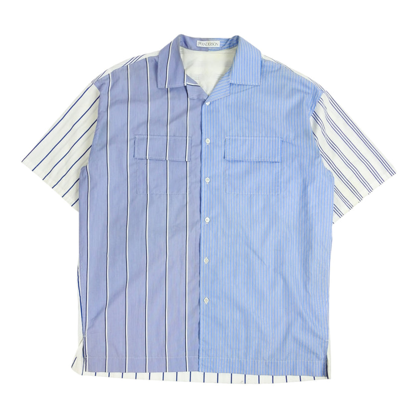 J.W. Anderson Mutli Striped SS Camp Shirt Size 40