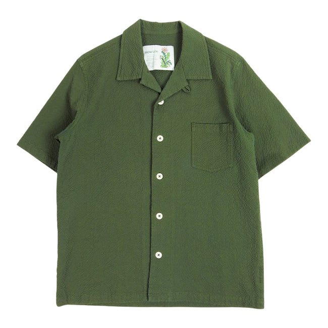 Howlin' Seersucker Camp Shirt Size Small