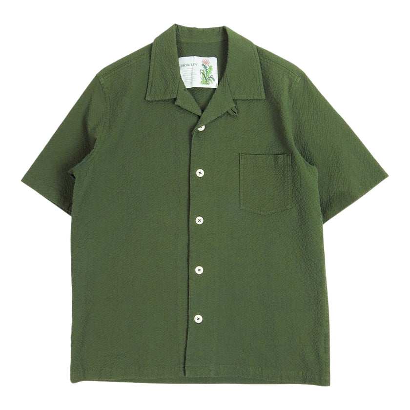 Howlin' Seersucker Camp Shirt Size Small