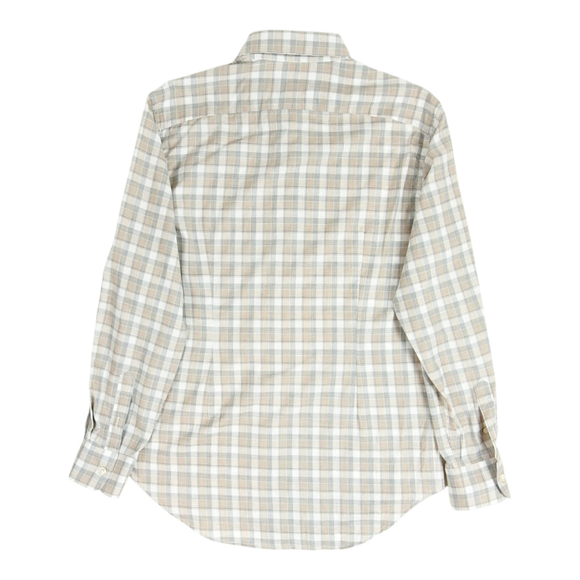 Eleventy Plaid LS Shirt Size Medium