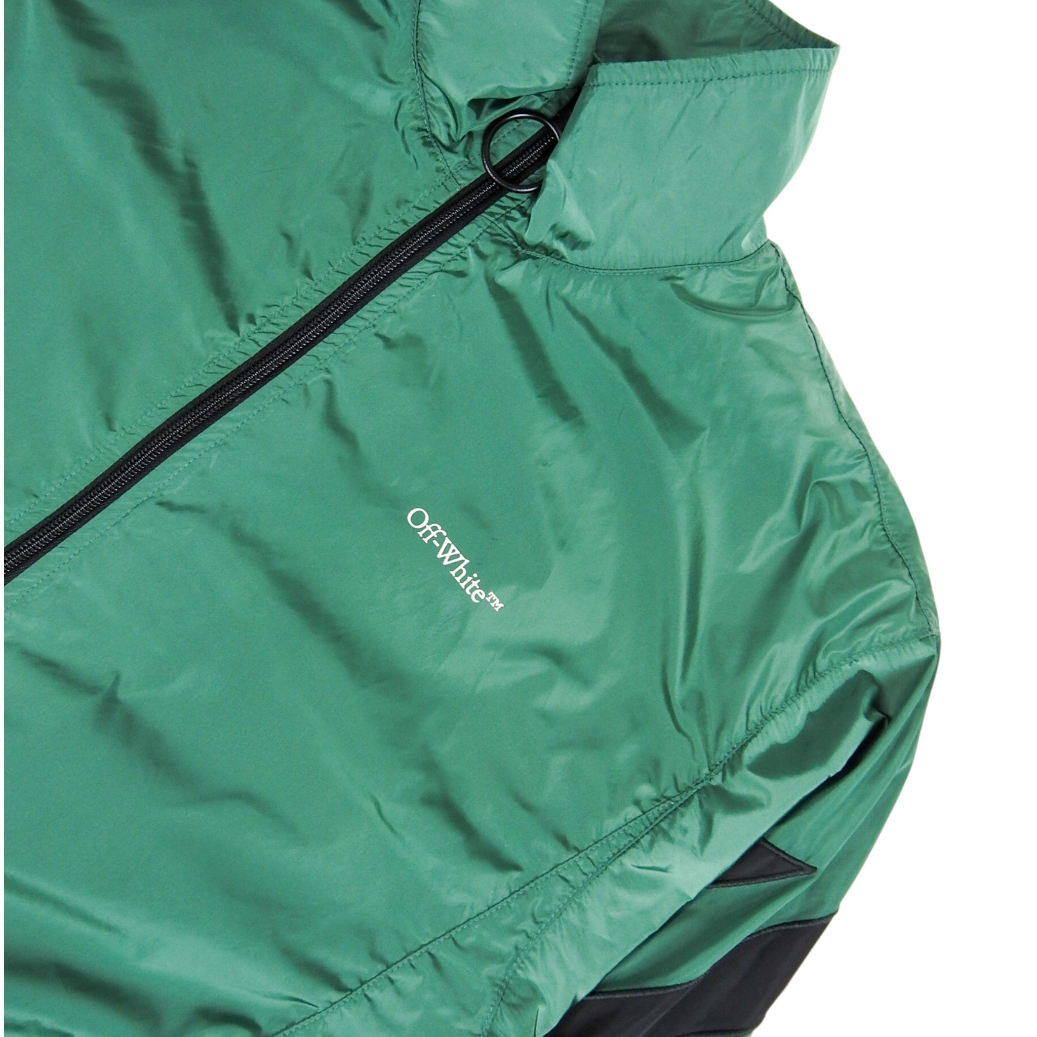 Off-White Green Windbreaker Size Medium