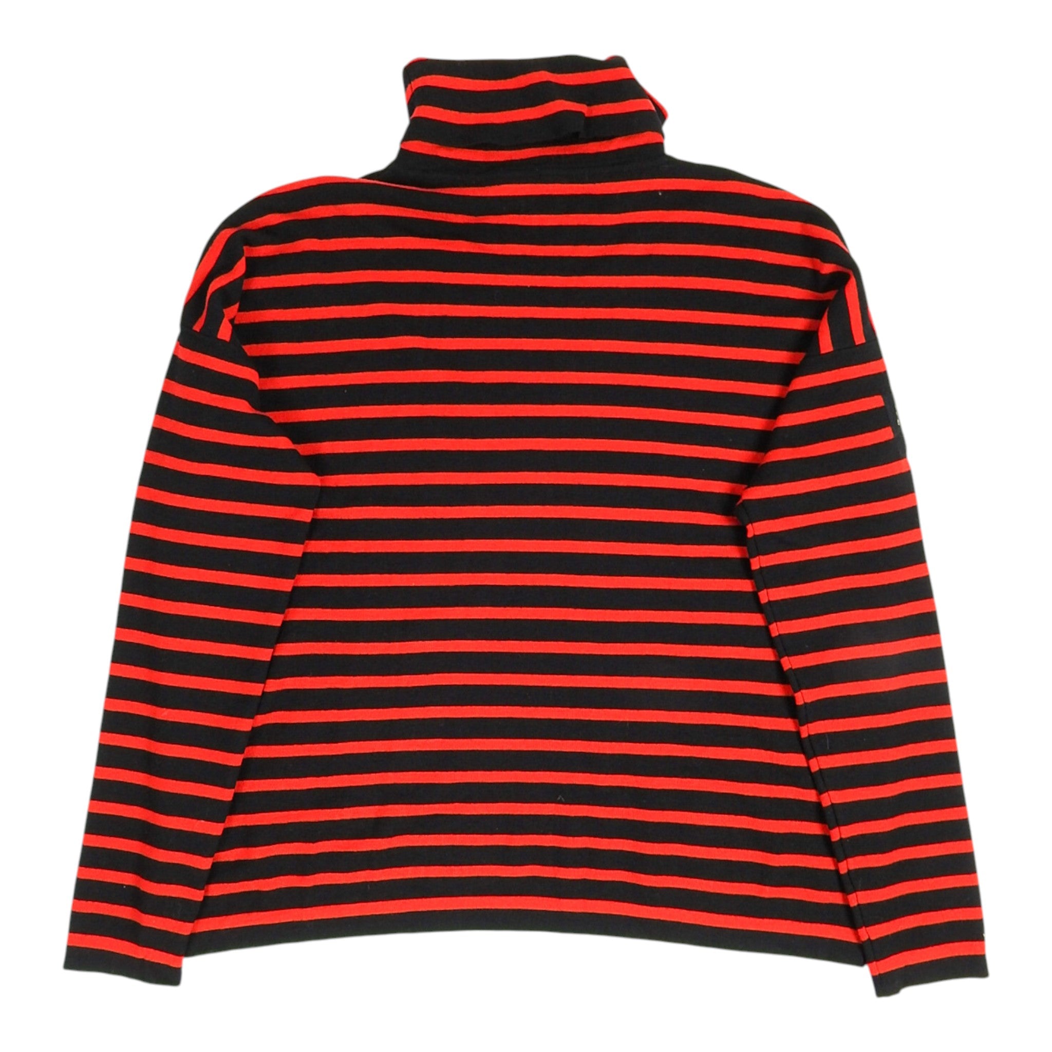Belstaff Red and Black Striped Turtleneck Size Large
