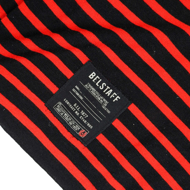 Belstaff Red and Black Striped Turtleneck Size Large