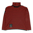 Belstaff Red and Black Striped Turtleneck Size Large