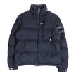 Moncler Navy Puffer Jacket with Retractable Hood Size 1