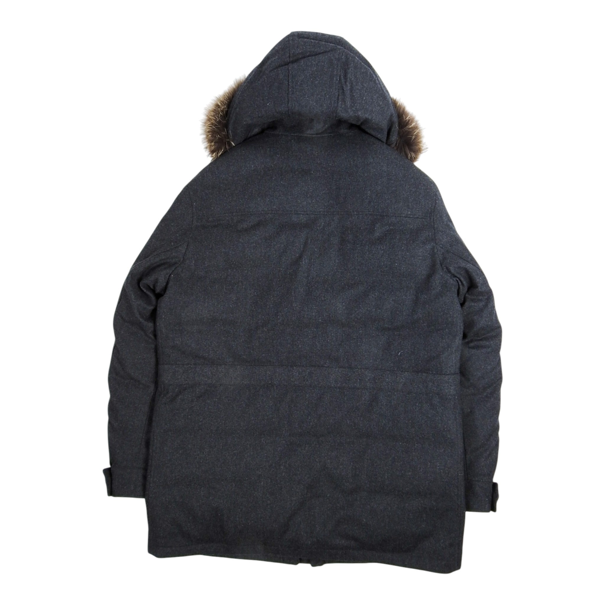 Ermenegildo Zegna Grey Wool Parka Size 54R