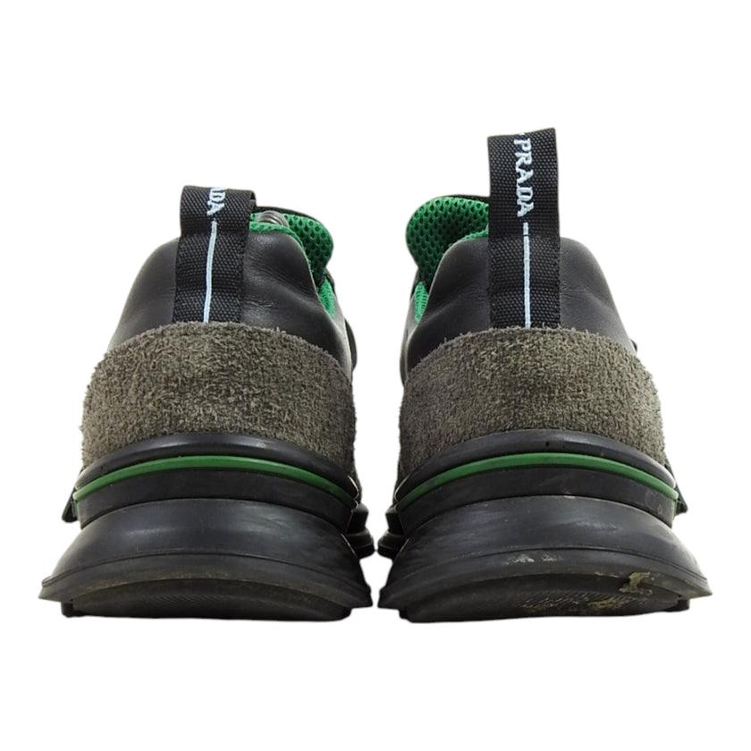 Prada Green and Black Velcro Sneaker Size 8