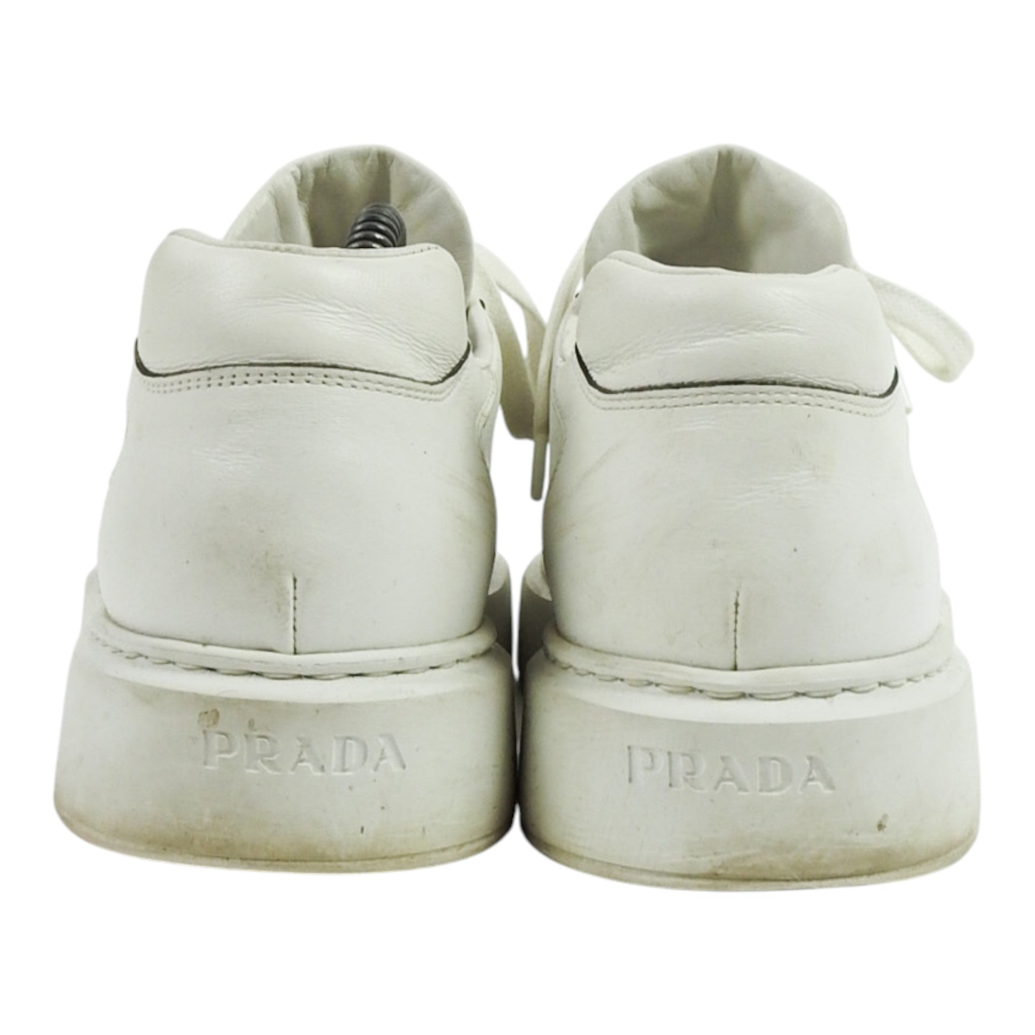 Prada White Leather Sneakers Size 11