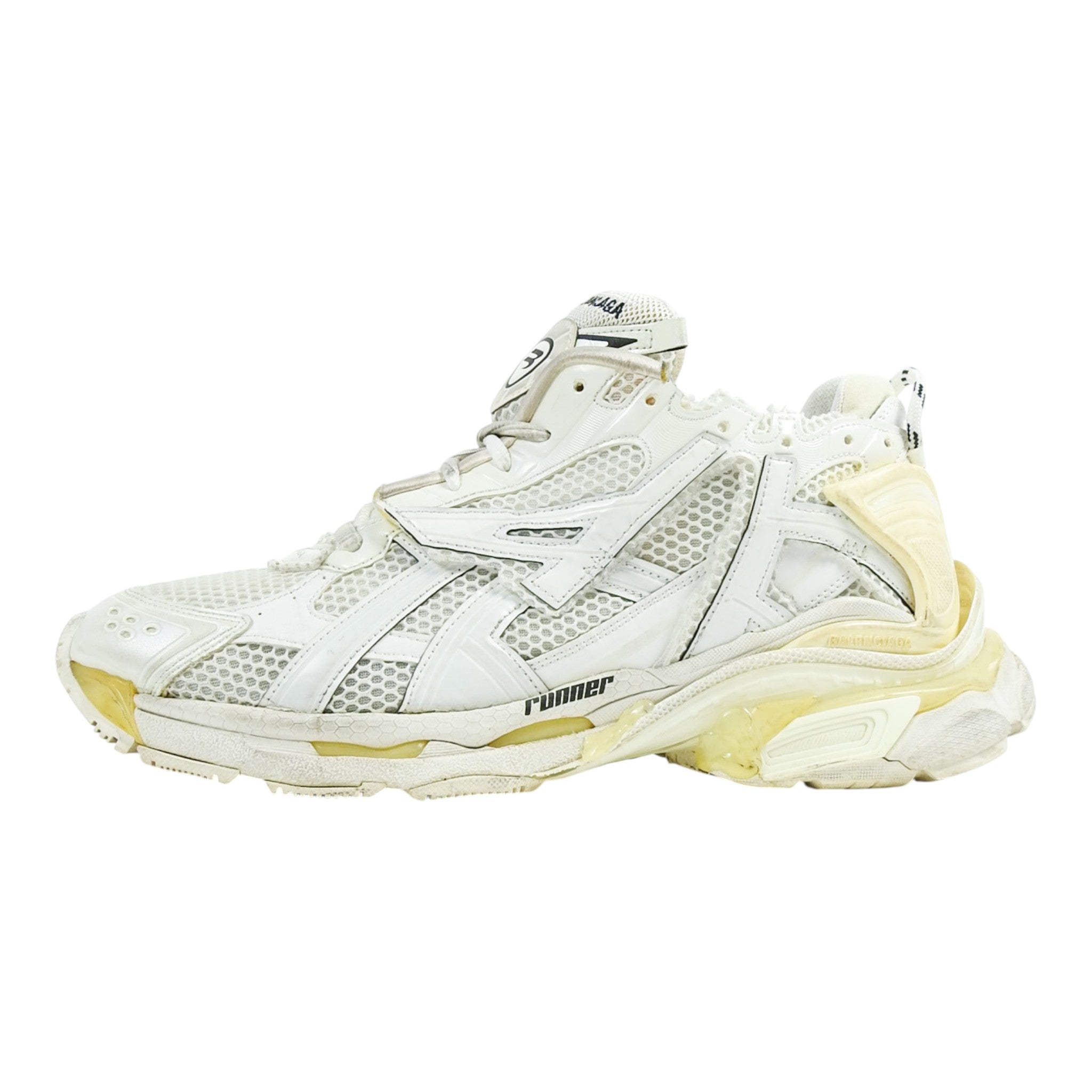 Balenciaga White Monocolour Runner Size 10