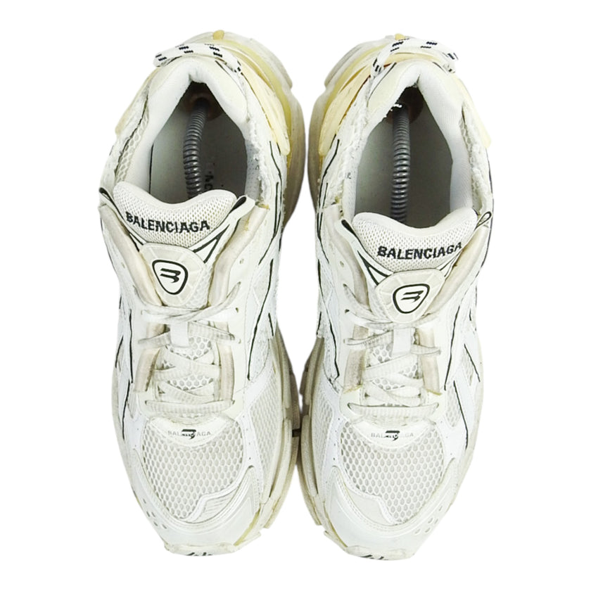 Balenciaga White Monocolour Runner Size 10