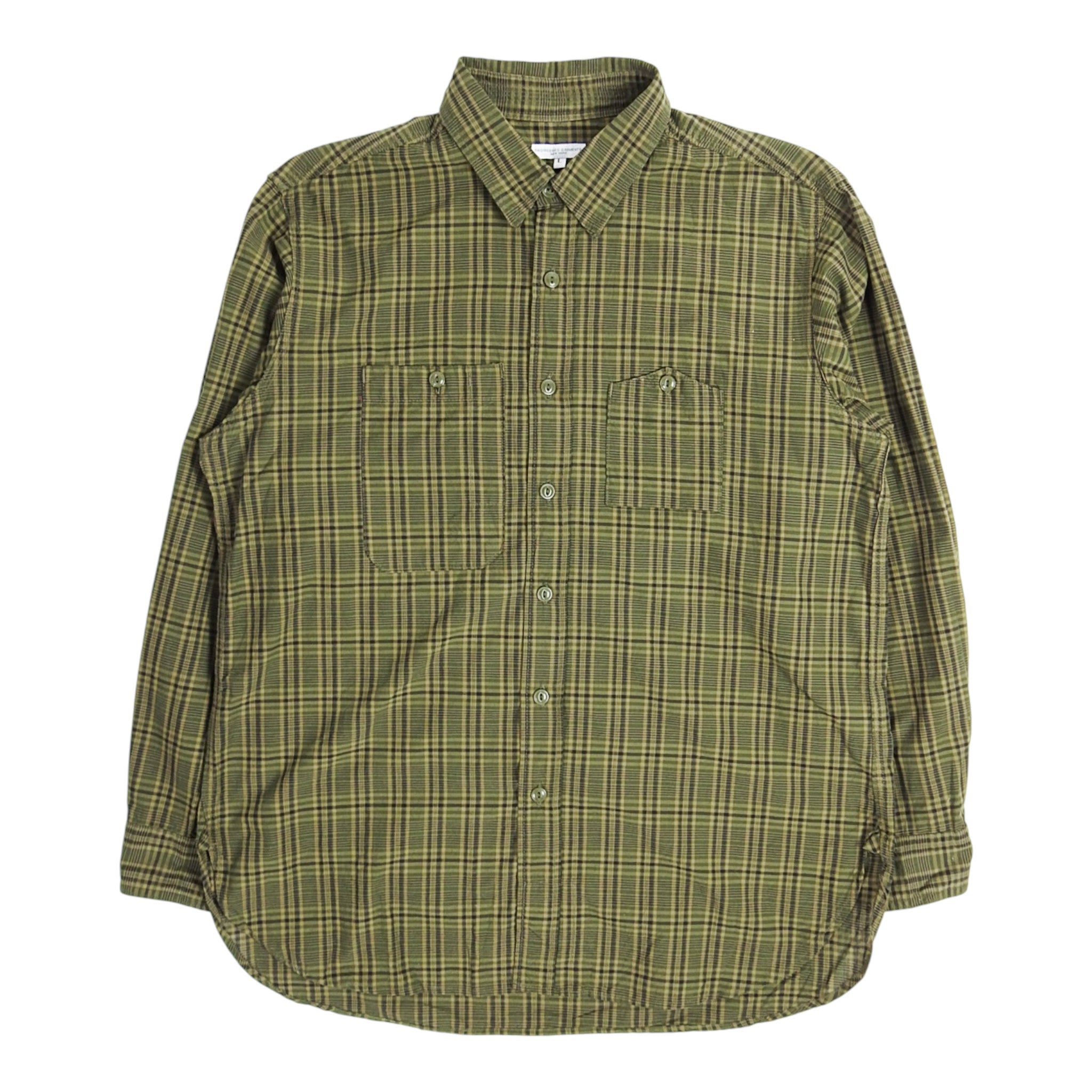 Engineered Garments Plaid Shirt Size Large