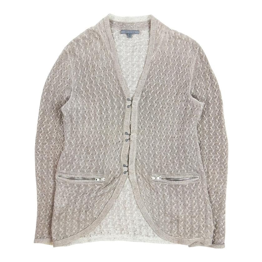 John Varvatos Cableknit Cardigan Size Medium
