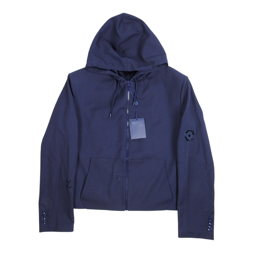 Louis Vuitton Monogram Cropped Hooded Jacket Size 52