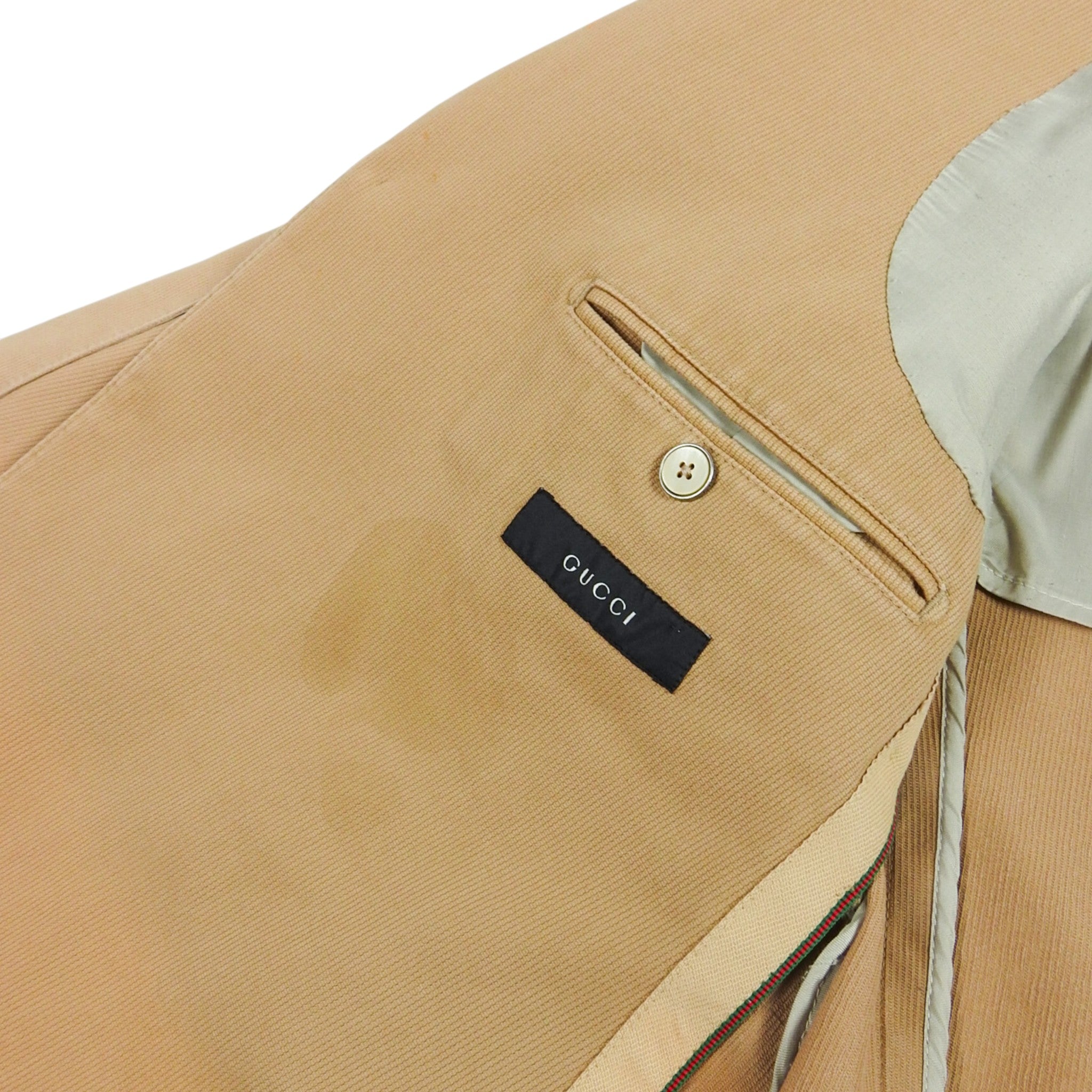 Gucci Beige Blazer Jacket Size 54