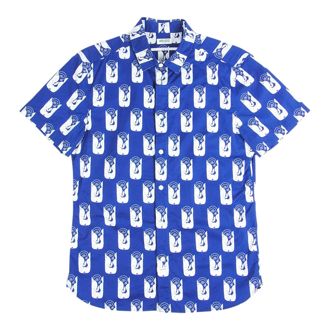 Kenzo SS Block Print Shirt Size Medium