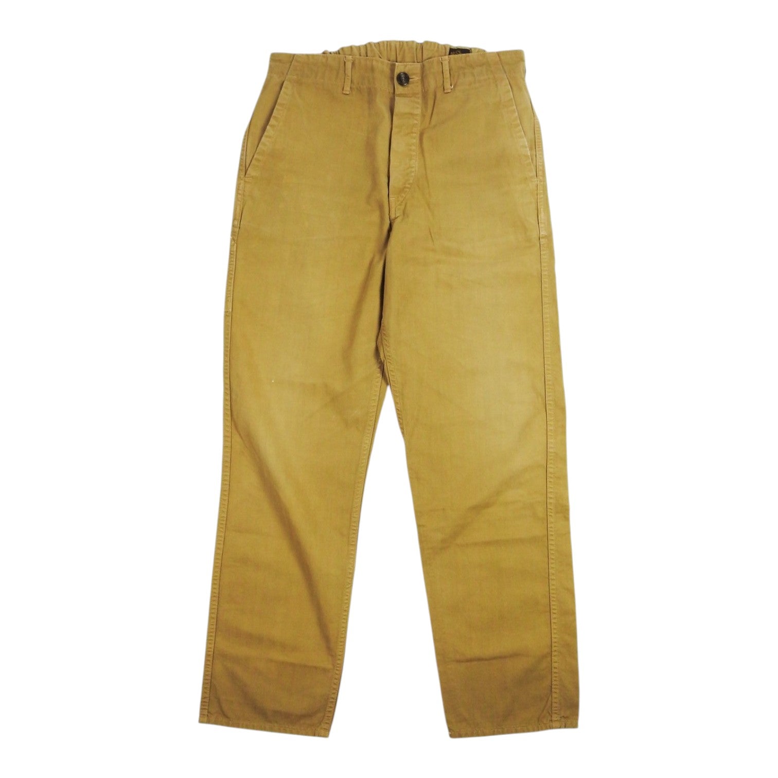 Orslow Khaki Striped Cargos Size Medium
