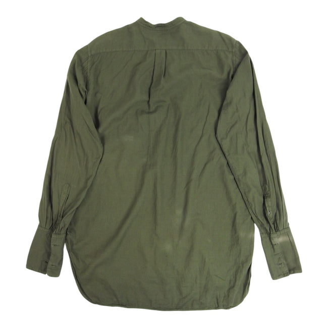 Dries Van Noten Green Peasant Collar Shirt Size 52