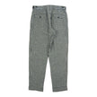 Dries Van Noten Black/Yellow Linen Check Trousers Size 46