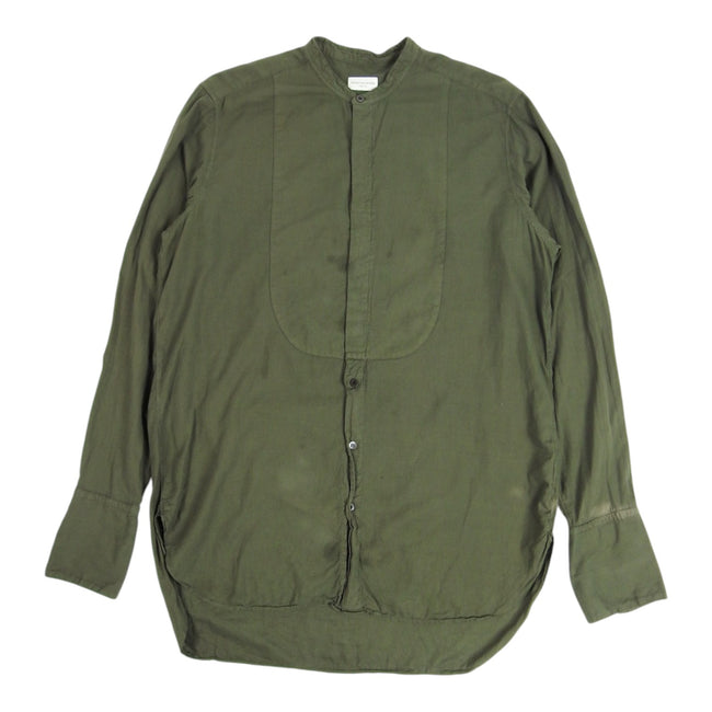 Dries Van Noten Green Peasant Collar Shirt Size 52