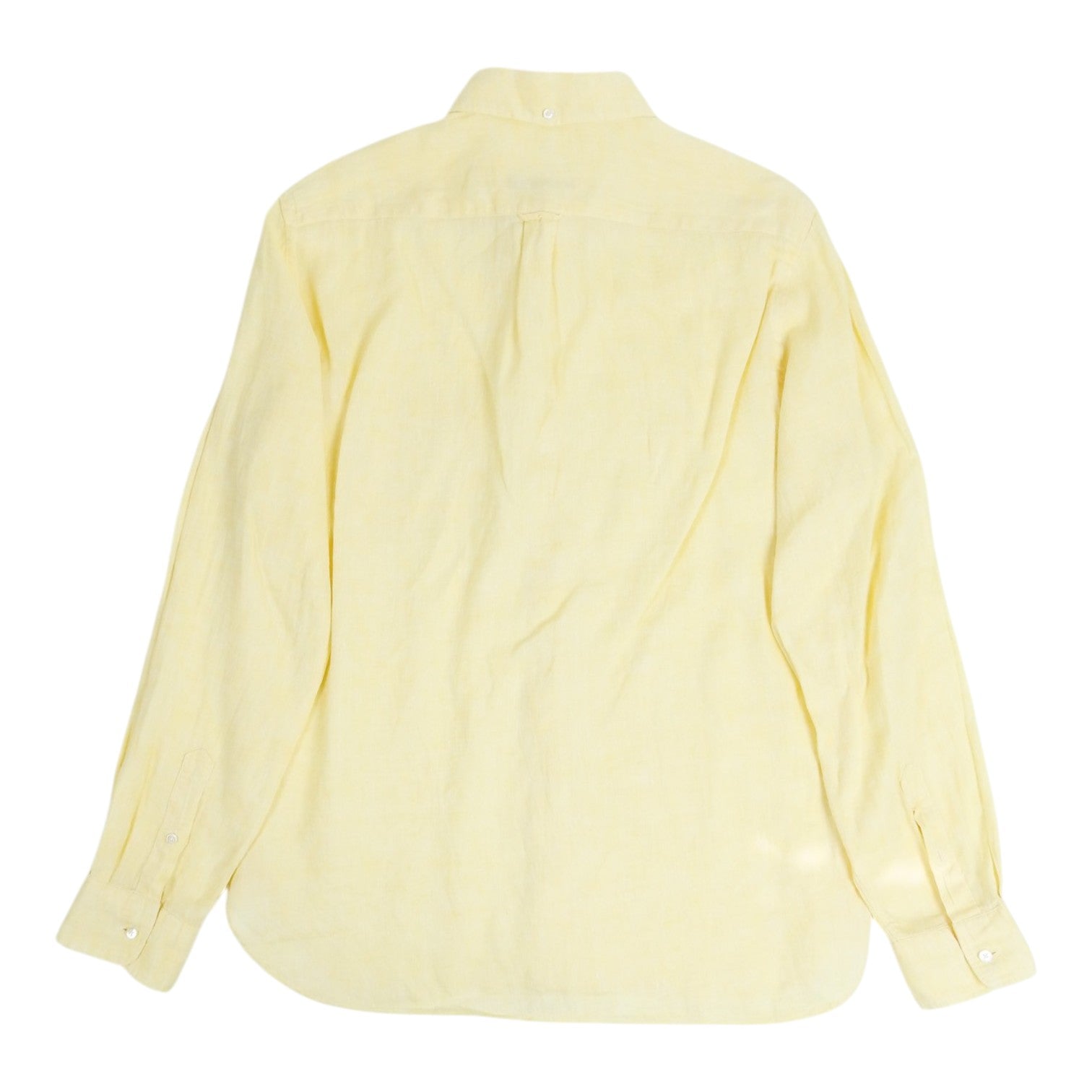 Beams Yellow Linen Shirt Size Large
