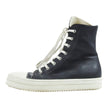 Rick Owens DRKSHDW Black Leather Ramones Size 43