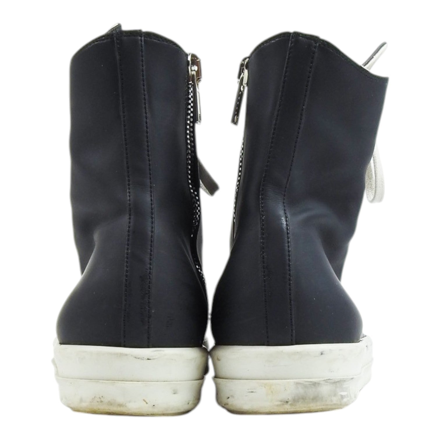 Rick Owens DRKSHDW Black Leather Ramones Size 43