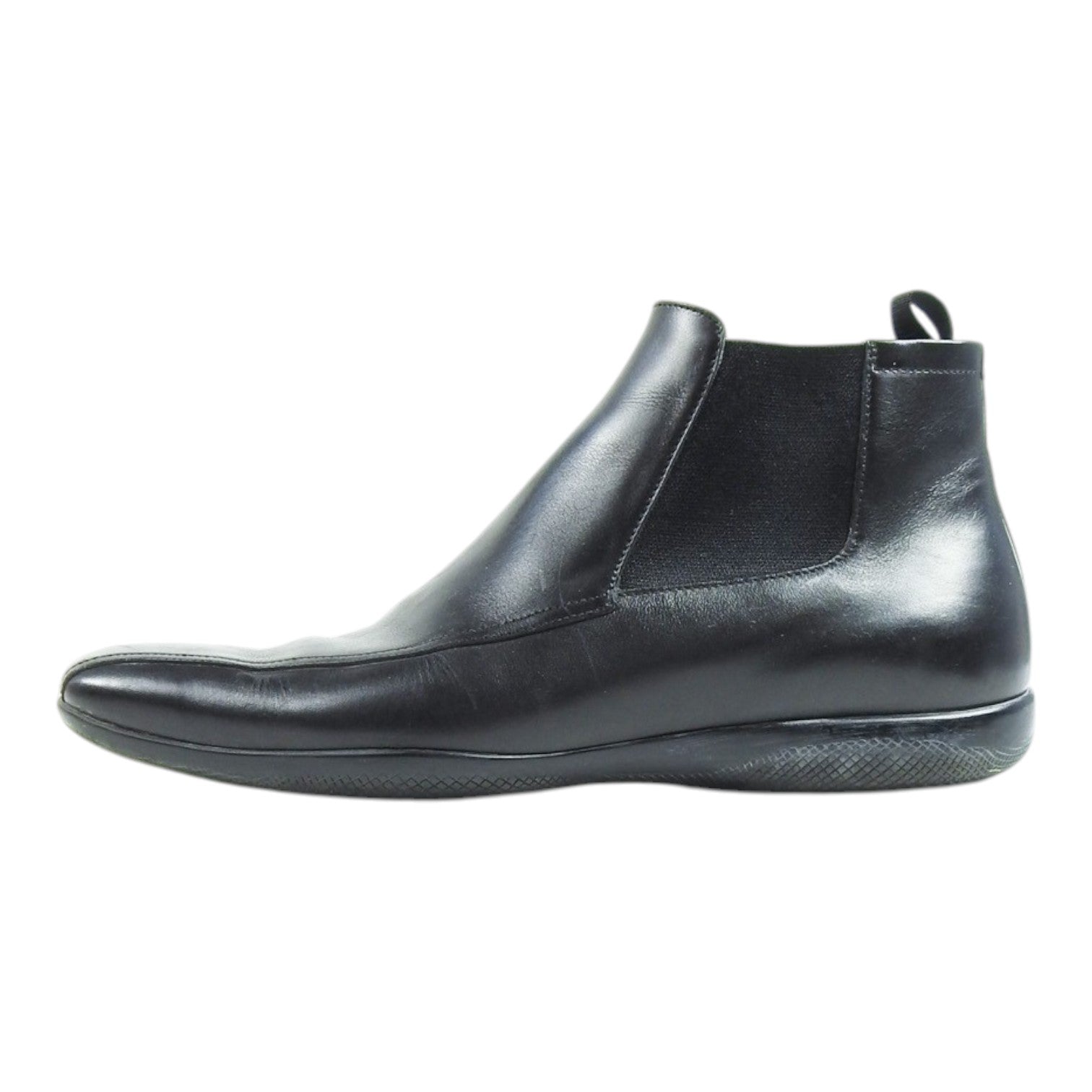 Prada Leather Chealsea Boots Size 8