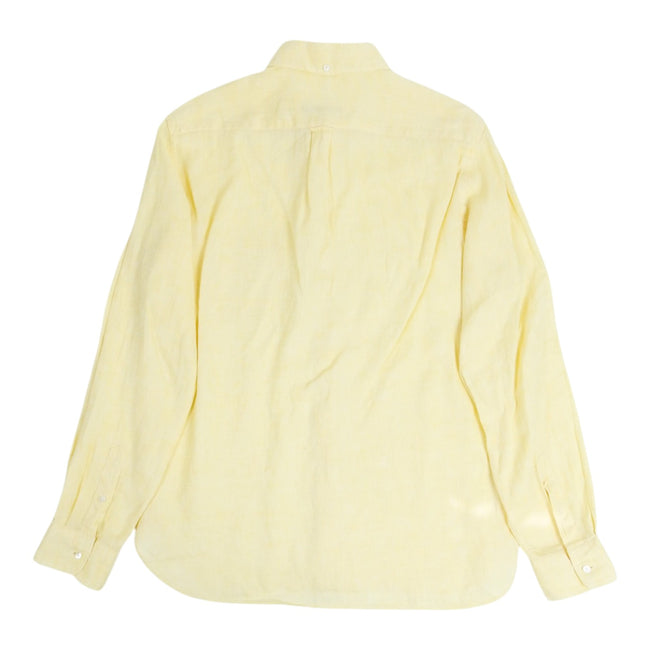 Beams Yellow Linen Shirt Size Large