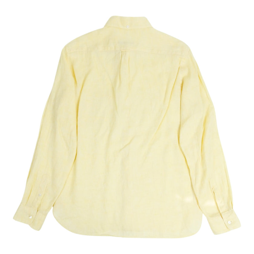 Beams Yellow Linen Shirt Size Large