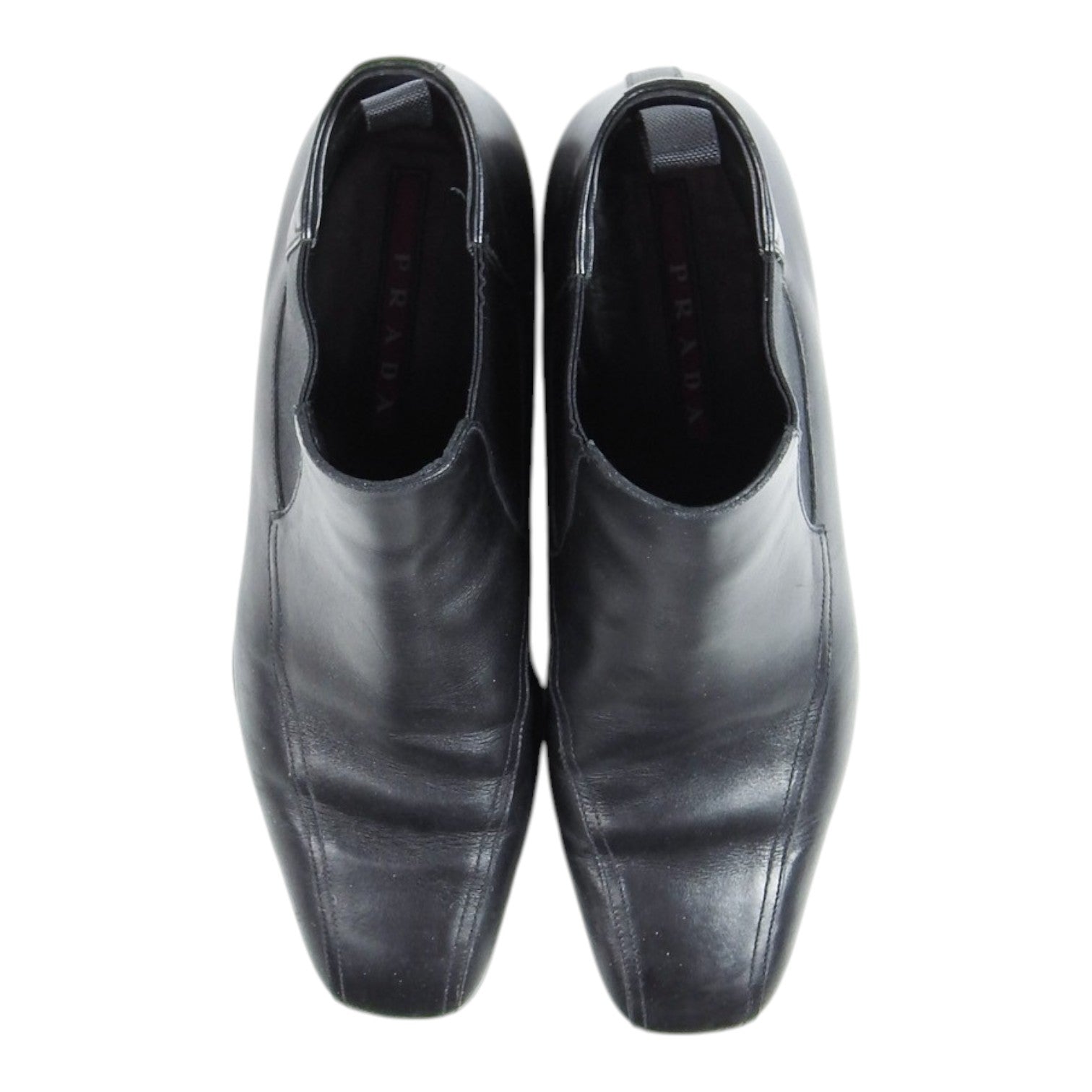 Prada Leather Chealsea Boots Size 8