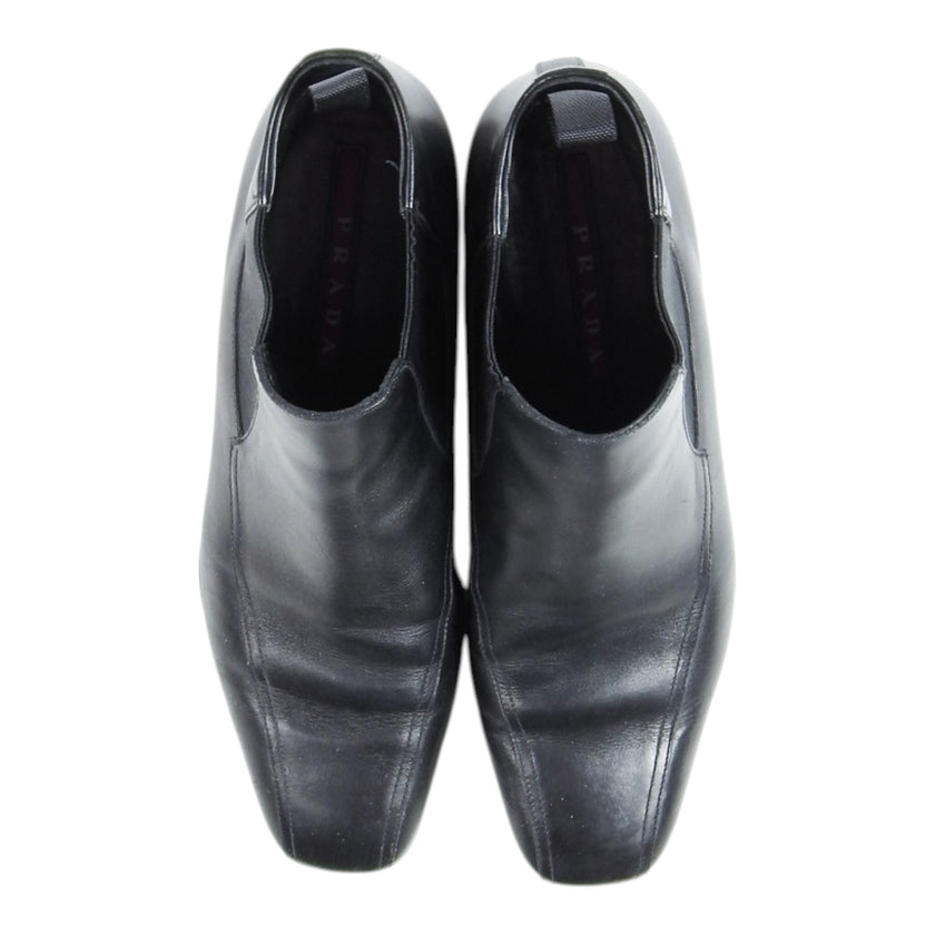 Prada Leather Chealsea Boots Size 8