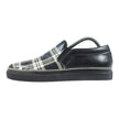 Alexander McQueen Plaid Leather Slip-On Shoes Size 41