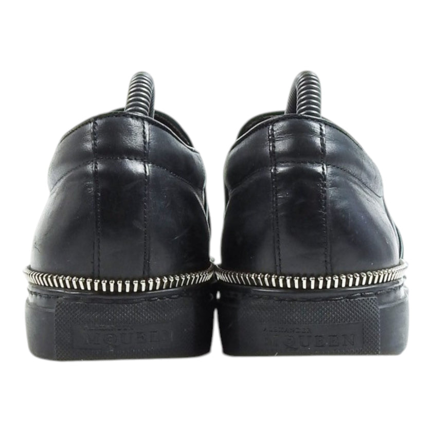 Alexander McQueen Plaid Leather Slip-On Shoes Size 41