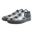 Alexander McQueen Plaid Leather Slip-On Shoes Size 41