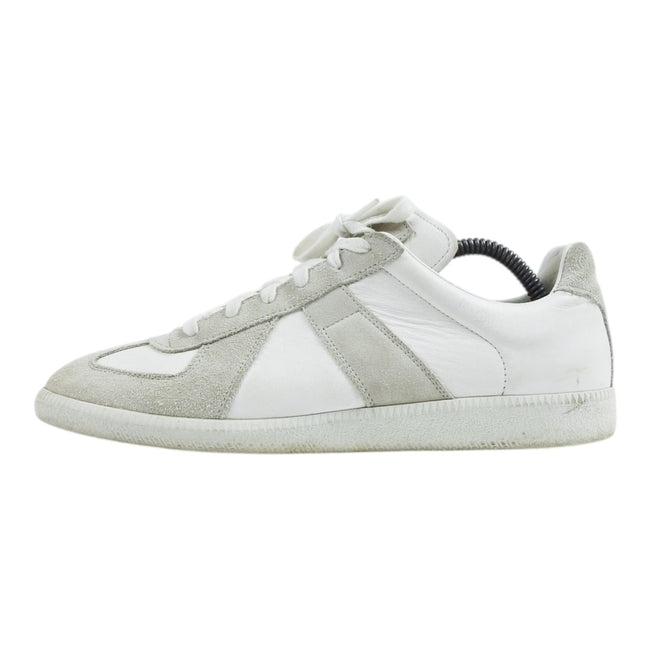 Maison Margiela White/Grey Leather GAT Sneakers Size 43