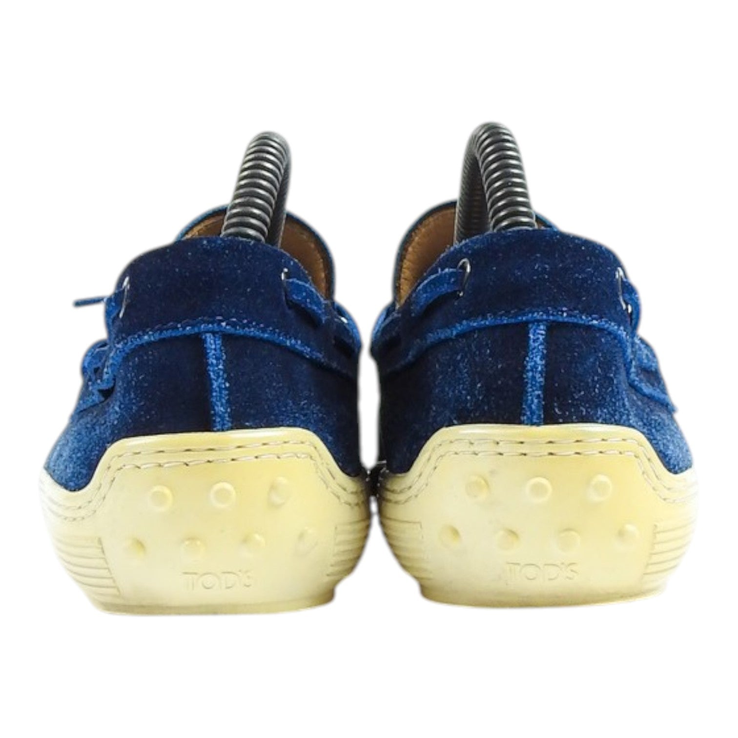 Tod's Blue Suede Moccasins Size 8.5