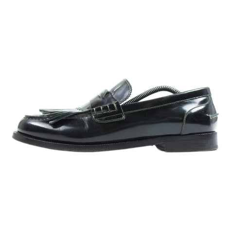 Burberry Dark Green Fringe Loafers Size 45.5