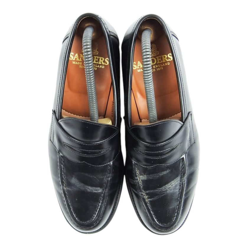 Sanders Black Loafers Size 9