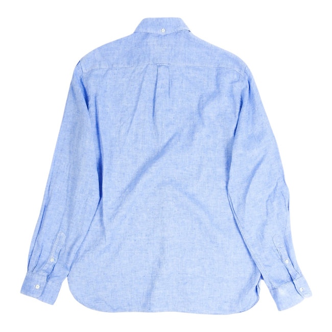 Beams Blue Linen Shirt Size Large