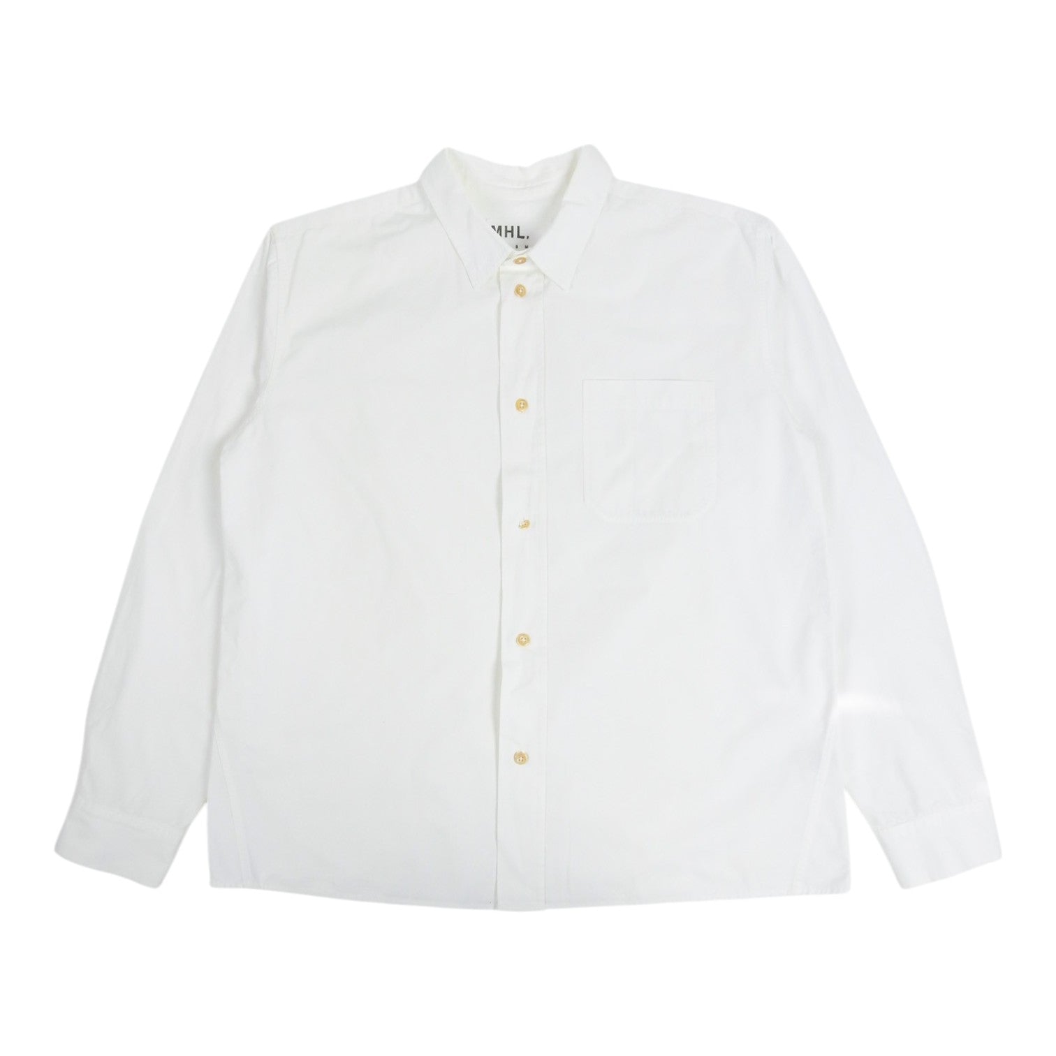 MHL White LS Shirt Size Large