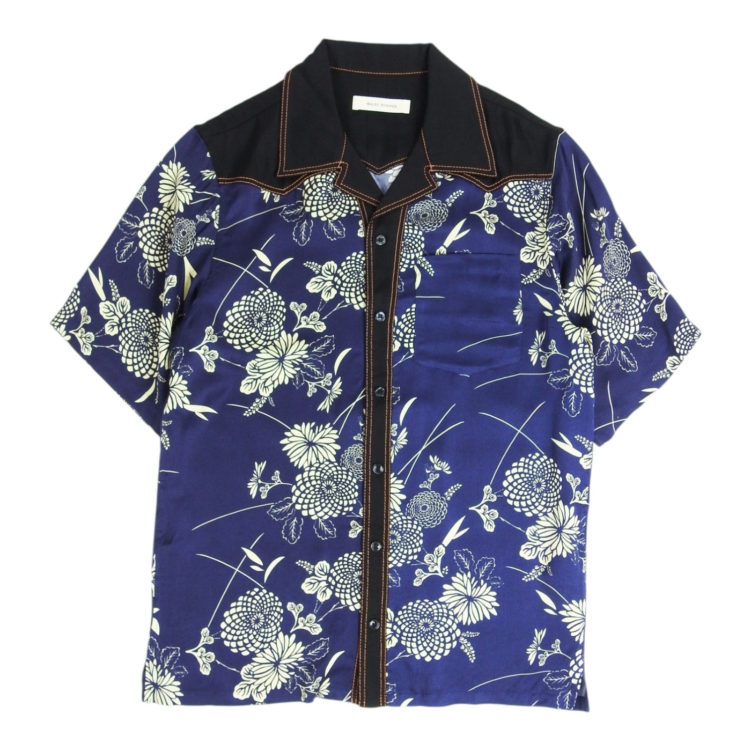 Wales Bonner Volta Jazz Viscose Floral SS Shirt Size 46