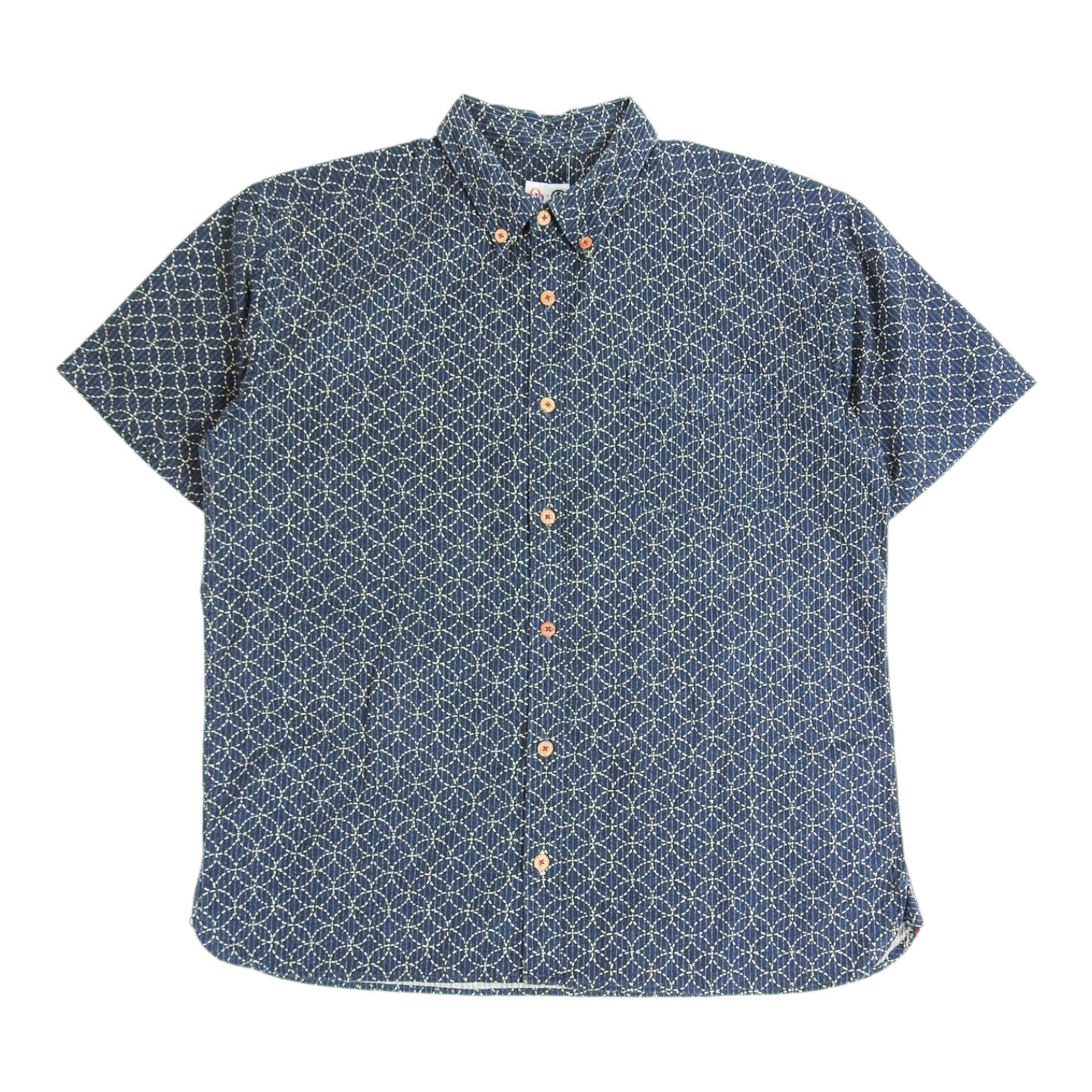 Momotaro Jeans x OD Embroidered SS Shirt Size 16