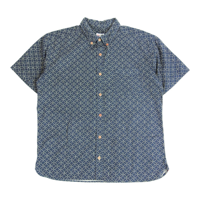 Momotaro Jeans x OD Embroidered SS Shirt Size 16