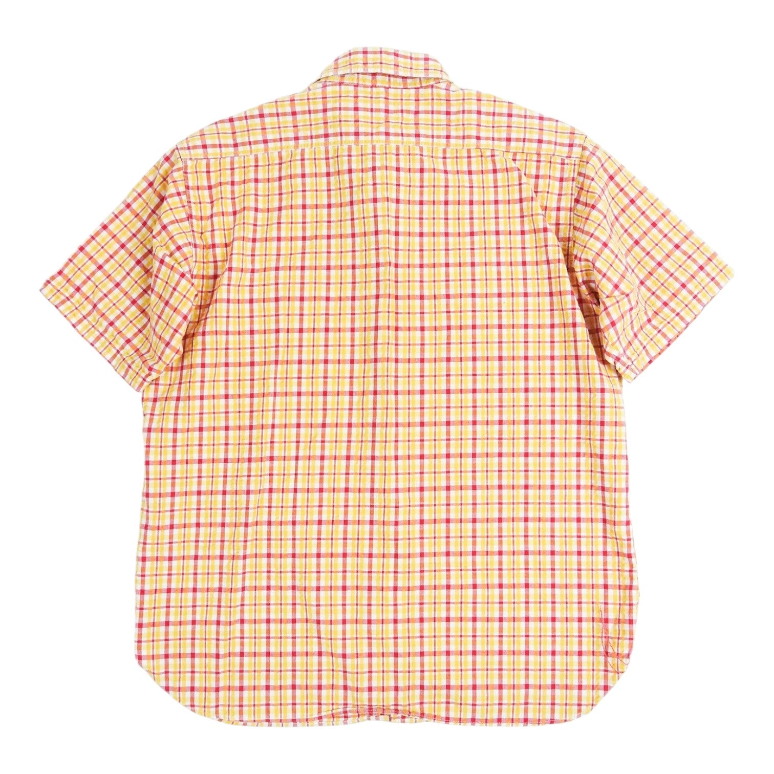 Sugar Cane Red/Yellow Check SS Shirt Size Large