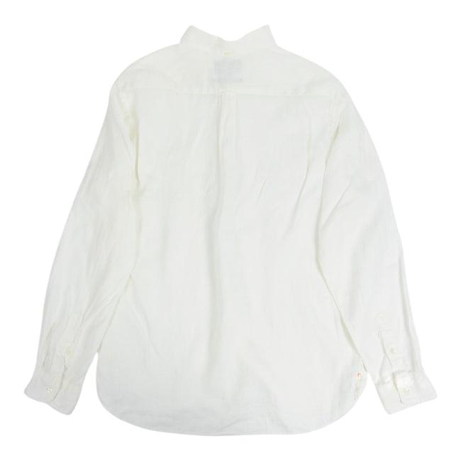 Beams White Linen Shirt Size Large